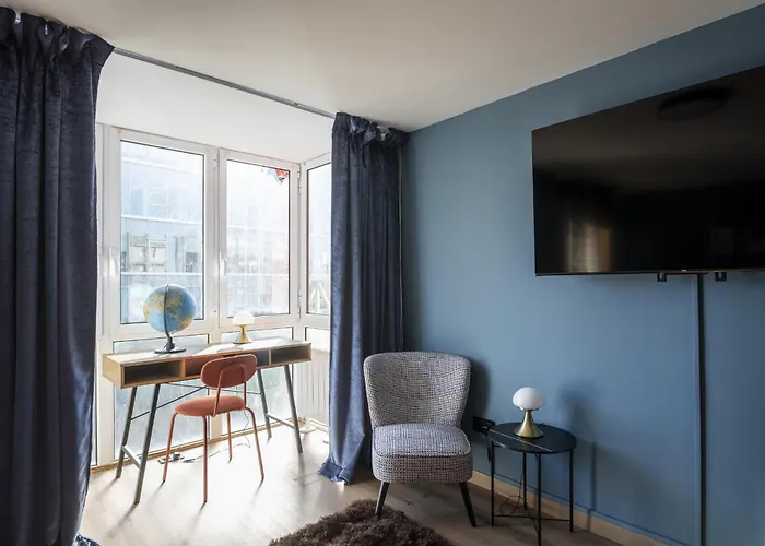 Moderno Loft Con Vistas A La Bahia De Gd سانتاندر